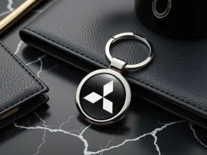 Mitsubishi Custom Made Keychains Logo Premium Metal